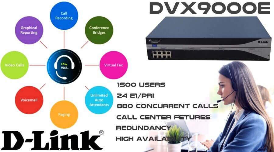 dlink dvx9000e call center ip pbx kuwait