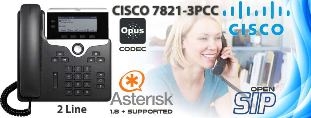 Cisco CP-7821-3PCC Open SIP Phone Kuwait